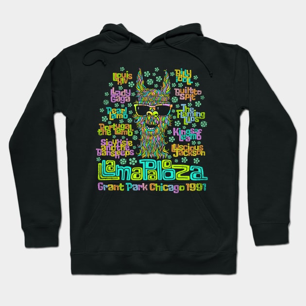 Llamapalooza 2020 Hoodie by kg07_shirts